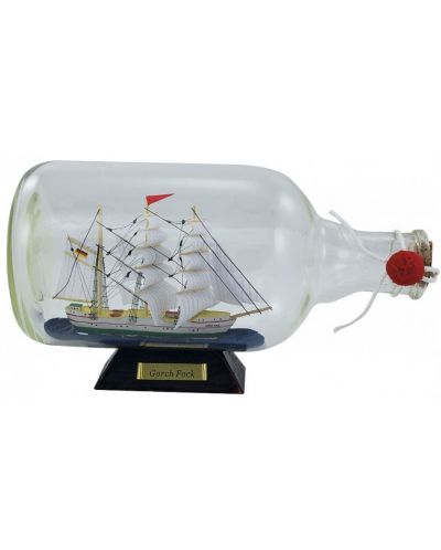 O navă într-o sticlă Sea Club - Gorch Fock, 27.5 x 15 cm - 1